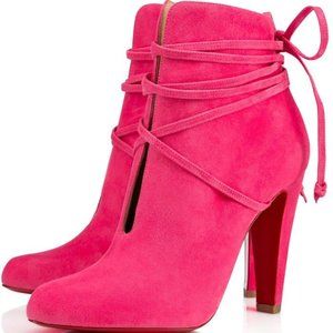 Christian Louboutin S.I.T. Rain Ankle-Wrap Bootie